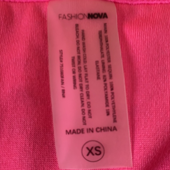 💖 Pink Sequin 2 Piece Bikini - Picture 5 of 5